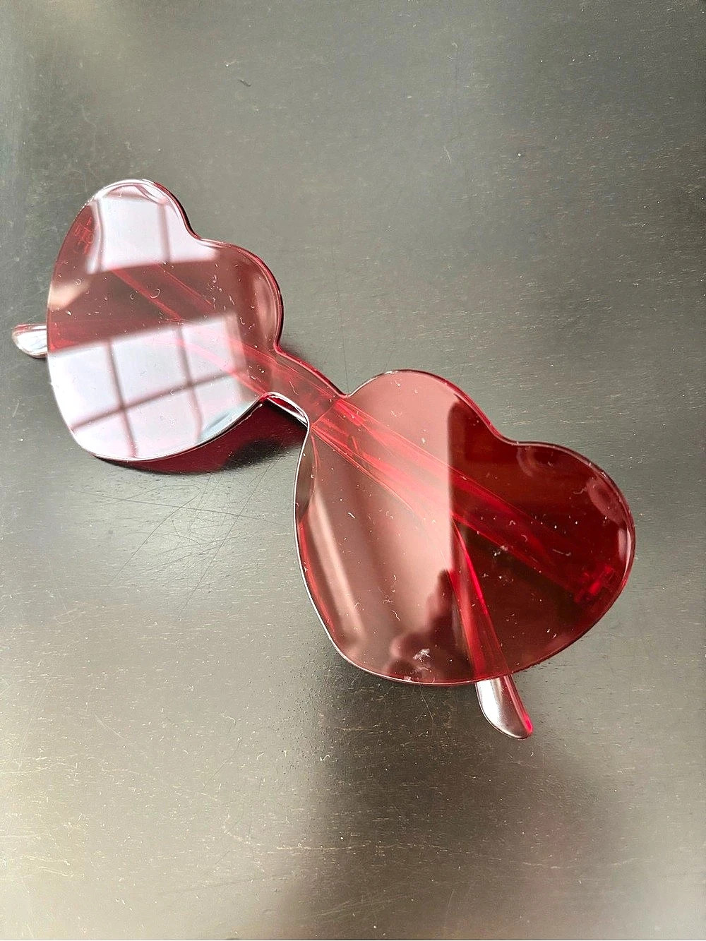 Red Heart-Shaped Sunglasses - set of 16